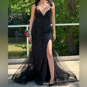 Black formal dress